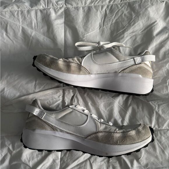 Offer a Price Nike Daybreak White/Beige Suede & Mesh Sneakers Women’s 8.5 - Picture 14 of 16